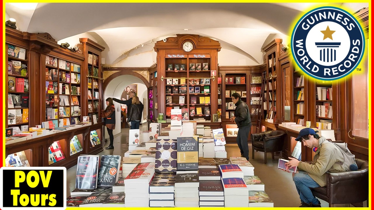 Внутри старейшего книжного магазина в мире | Лиссабон, Португалия