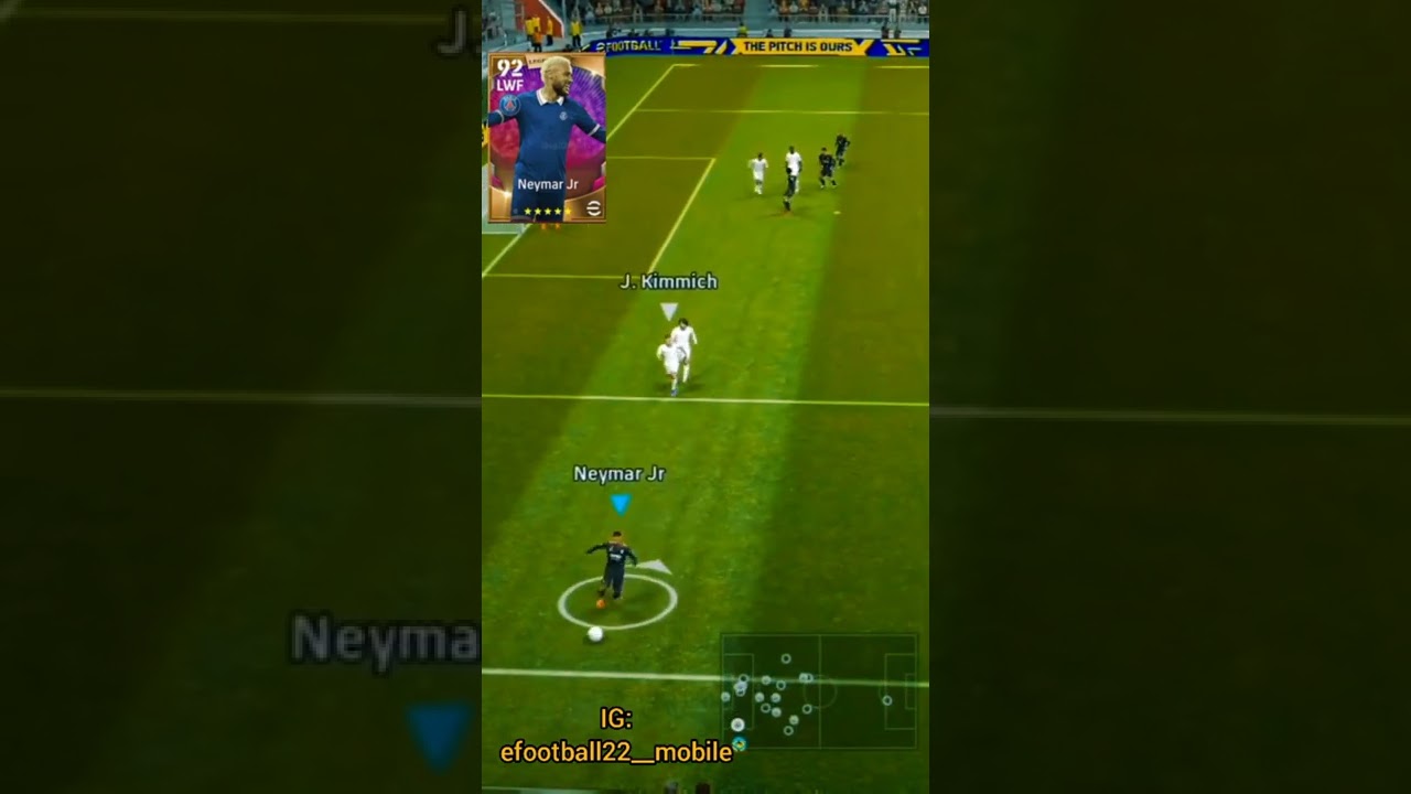 New PSG legendary Neymar first impression 🔥😲 |eFootball 22 mobile 👑💥