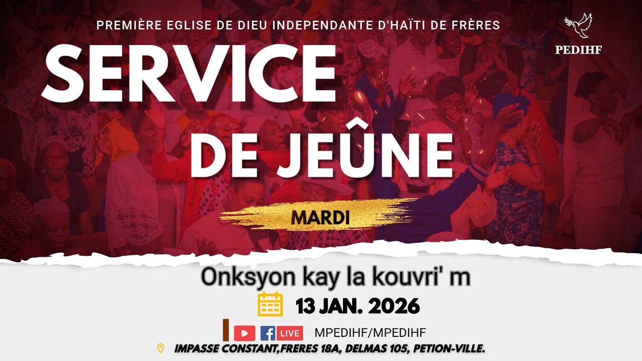 Mardi de Jeûne 13 Janvier 2026