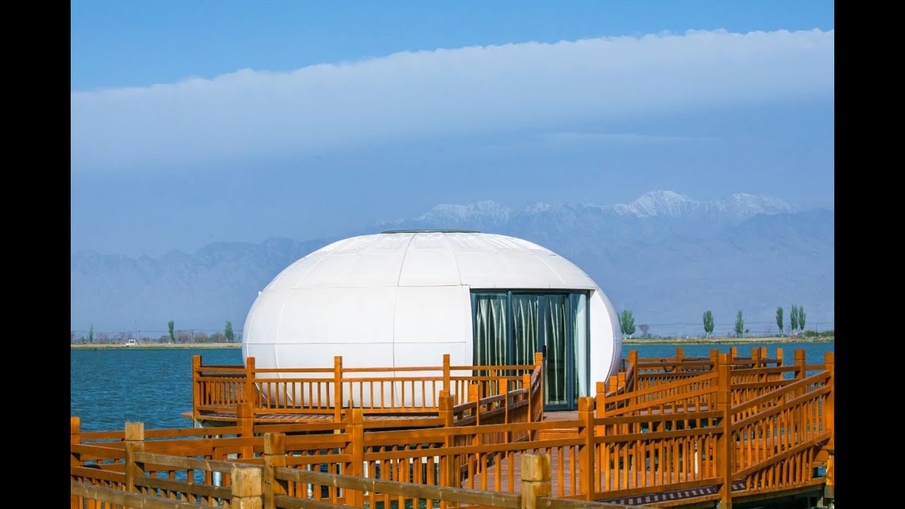 Prefab modular dome house shell assembling