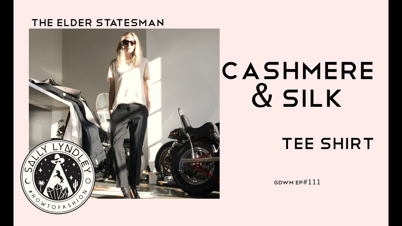How to Style A Cashmere Tee Shirt by The Elder Statesman