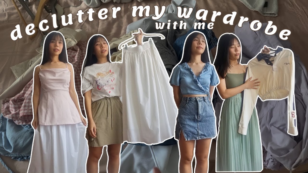 mini declutter with me: help me style clothes that I really wanna keep 👗