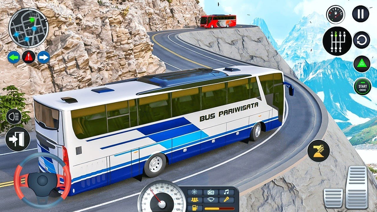 Bus Simulator Coach Bus Driving 2025 -Real Coach  Bus Simulator 3D - Bus Game : Android Gameplay