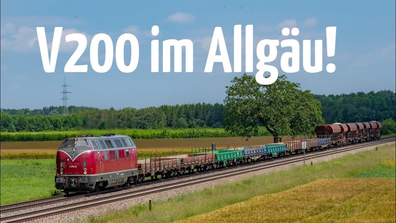 V200 (SGL V270.10 „Detlef T.“) im Bauzugdienst unterwegs im Allgäu