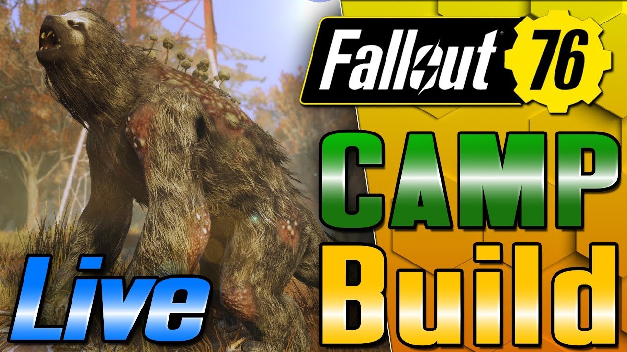 Fallout 76 Rock Concert C.A.M.P Build LIVE!