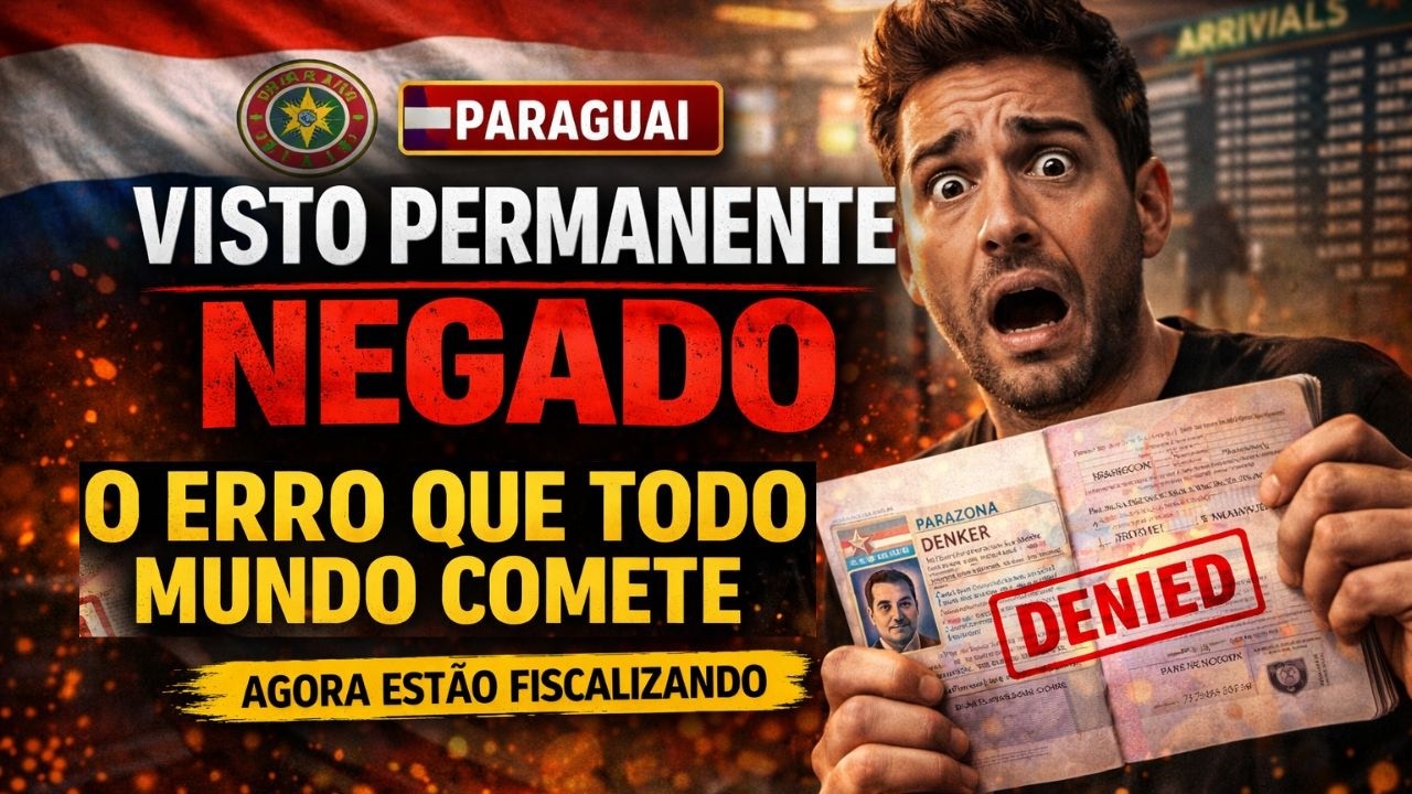 URGENTE: Já NEGARAM 1 Visto Permanente no Paraguai — nova checagem de entrada/saída