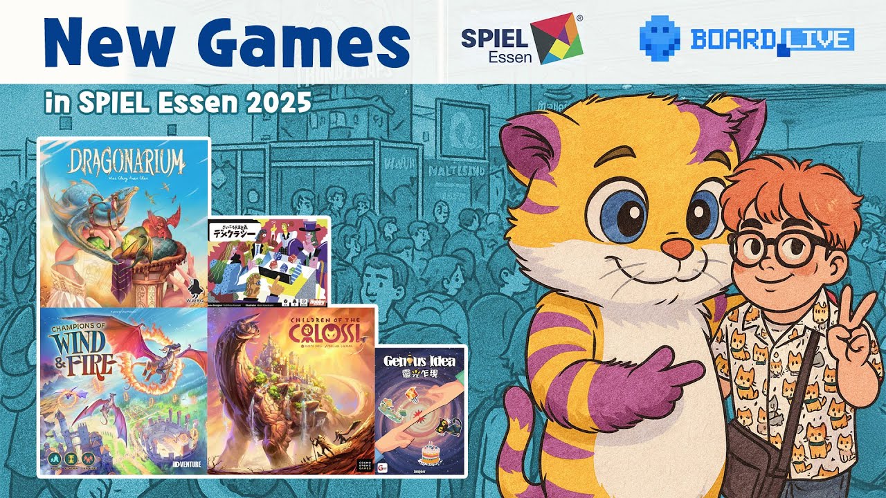'25 SPIEL - Guessocracy, Children of the Colossi, Dragonarium, Genius Idea, Champions of Wind and...