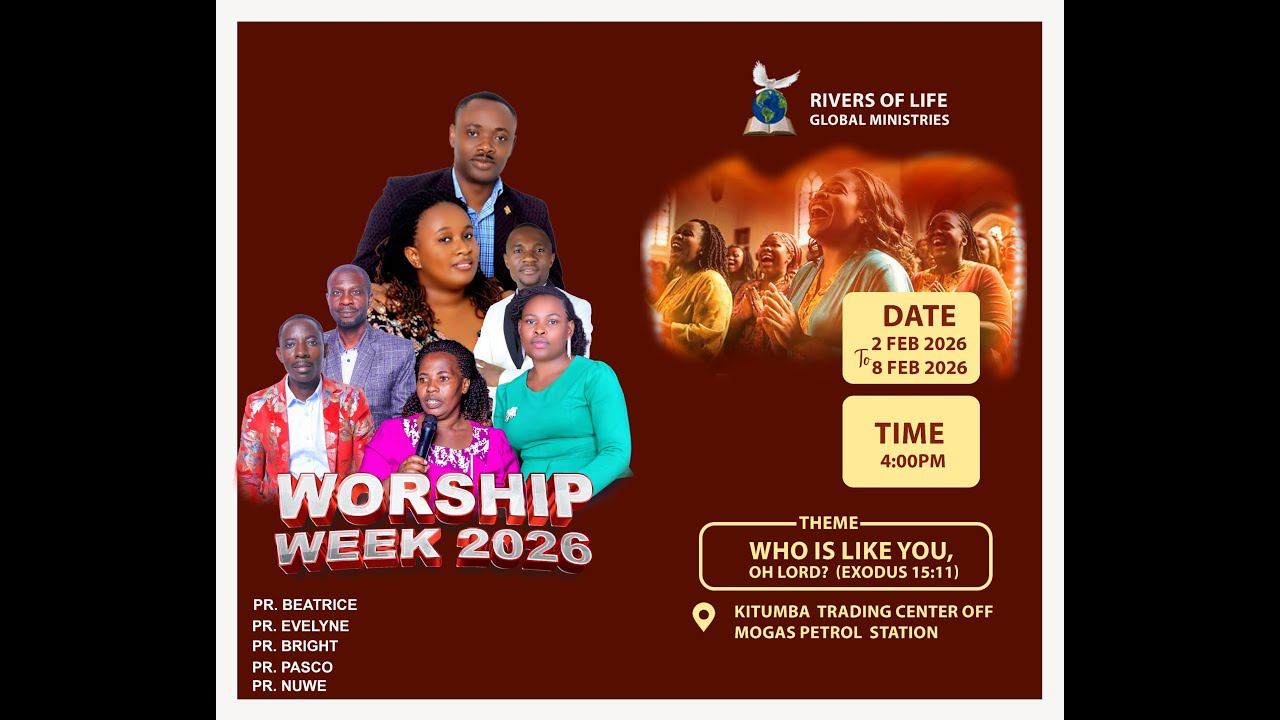 LIVE: WORSHIP WEEK DAY 2,   HAPPENING NOW  AT RIVERS OF LIFE GLOBAL MINISTRIES