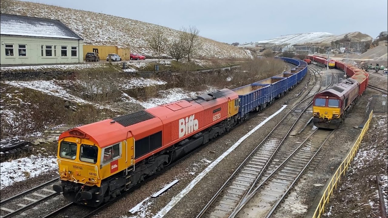 Stone Traffic in the Peak District at Peak Forest (Dove Holes) & Great Rocks. 15th March 2023
