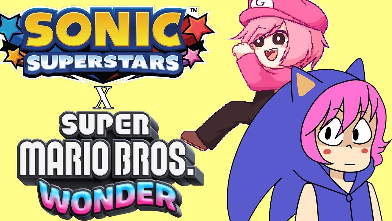 EXTENDIBLE SONIC SUPERSTARS + MARIO WONDER (DOS TITANES)
