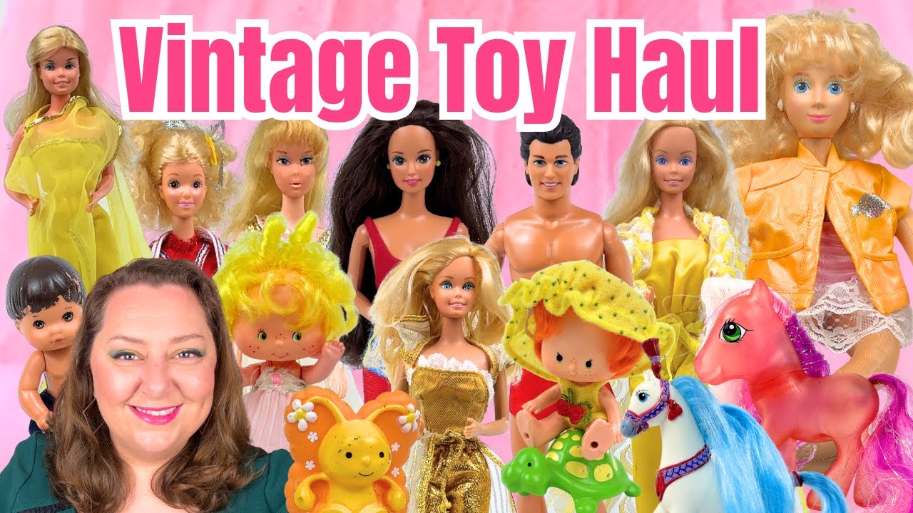 Vintage Toy Store & Thrifted Finds! 70s 80s 90s Barbie, Starr, Strawberry Shortcake, Hot Looks