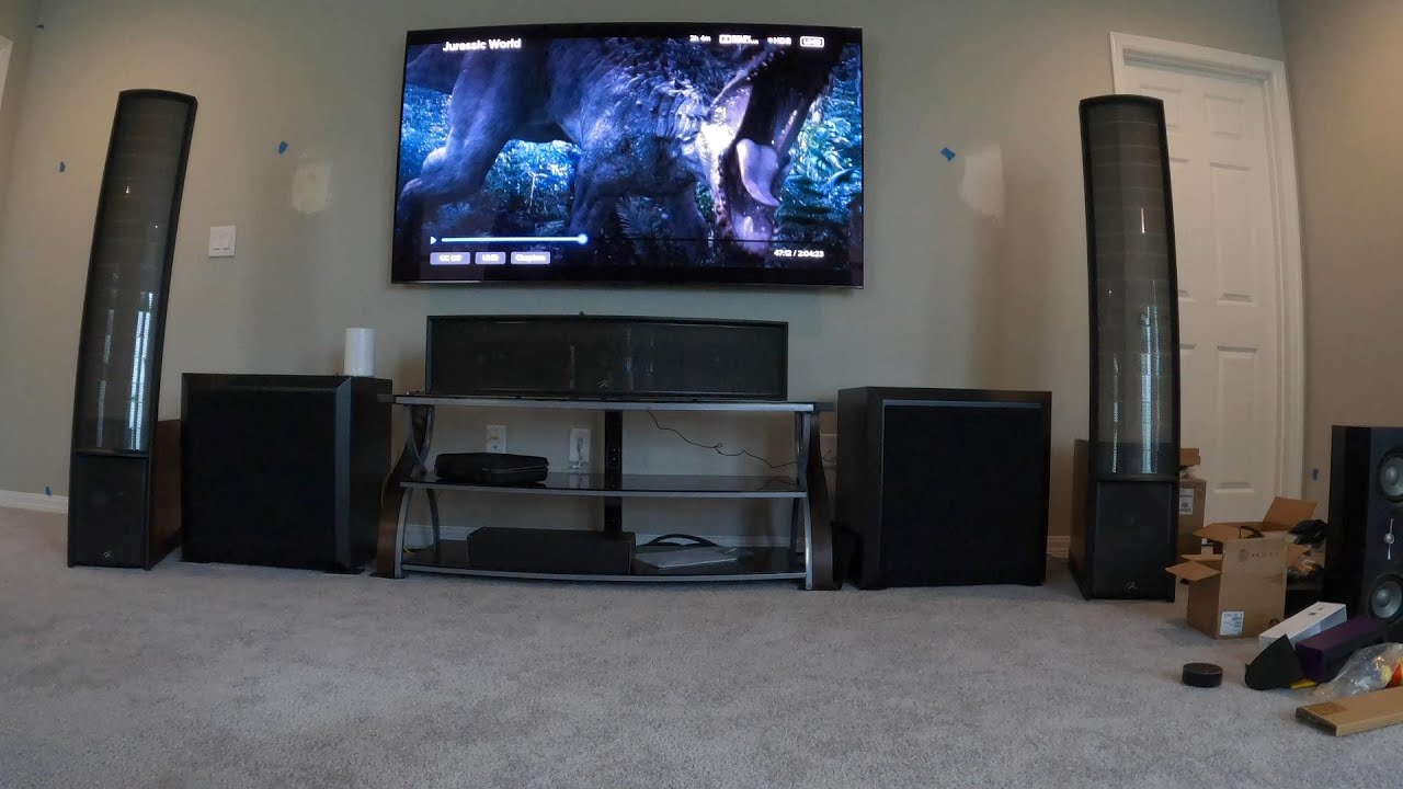 Martin Logan ESL C18 Center Channel: распаковка и демонстрация домашнего кинотеатра