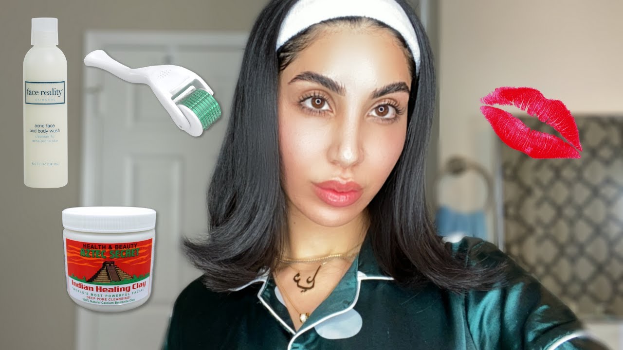 👄روتيني للعناية بالبشرة و الشفايف | Derma-roller routine