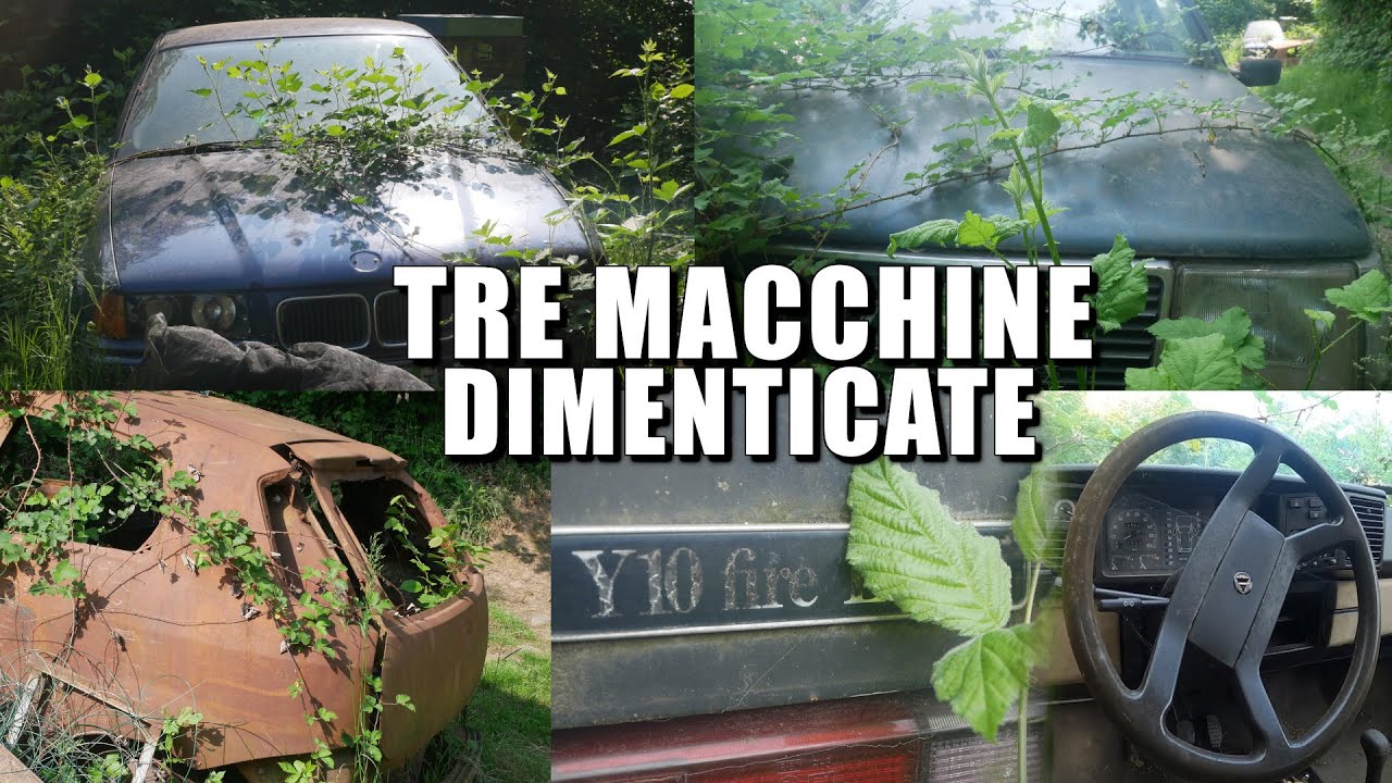 TRE MACCHINE ABBANDONATE: TRA CUI UN' AUTOBIANCHI Y10 DEL 1991!