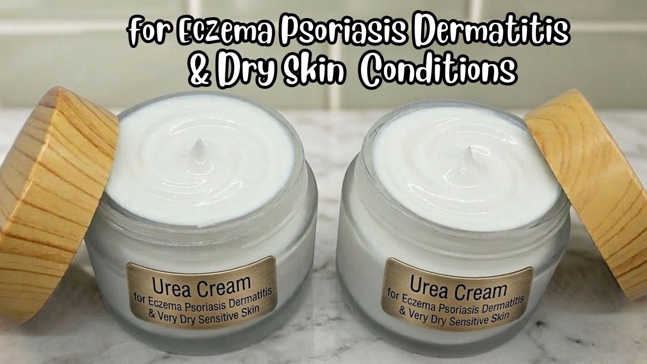 Urea Cream for Eczema Psoriasis Dermatitis & Very Dry Sensitive Skin DIY Hydrating Barrier Repair