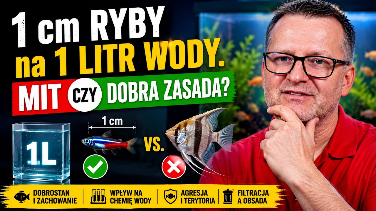 1cm ryby na 1L wody. Mit czy dobra zasada?