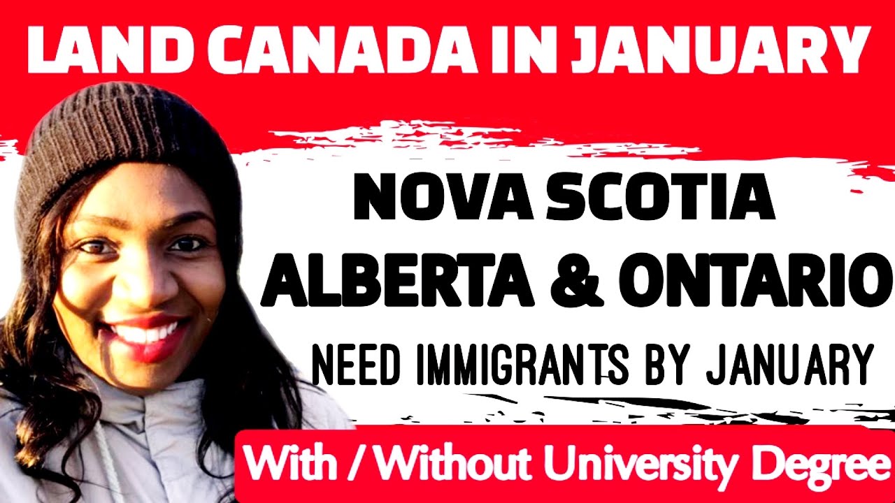 MOVE TO CANADA IN JANUARY  2024  | CHEAPEST WAY TO MOVE TO ALBERTA, NOVA SCOTIA AND ONTARIO | APPLY