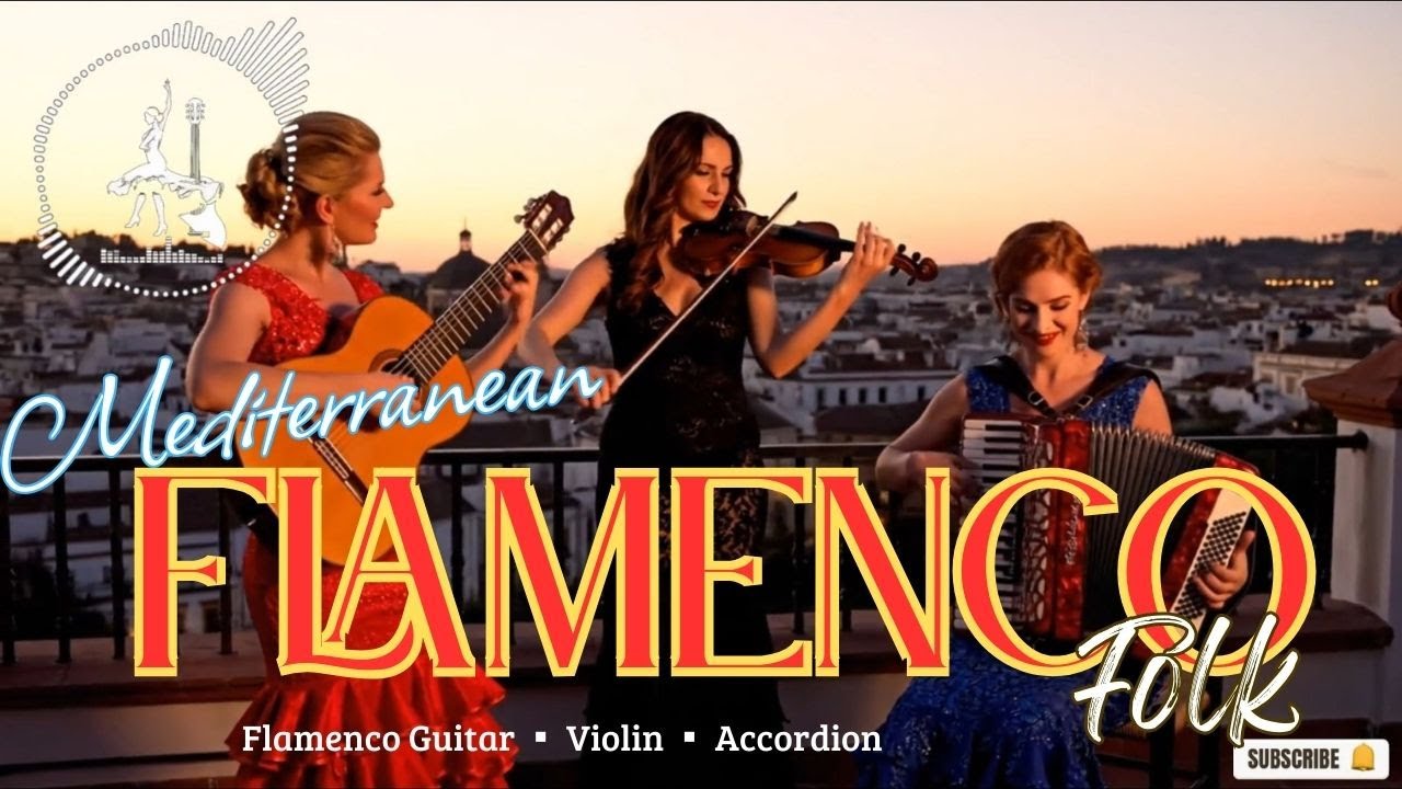 Mediterranean Journey 🌅 Flamenco Folk Orchestral Fusion | Guitar, Violin & Accordion