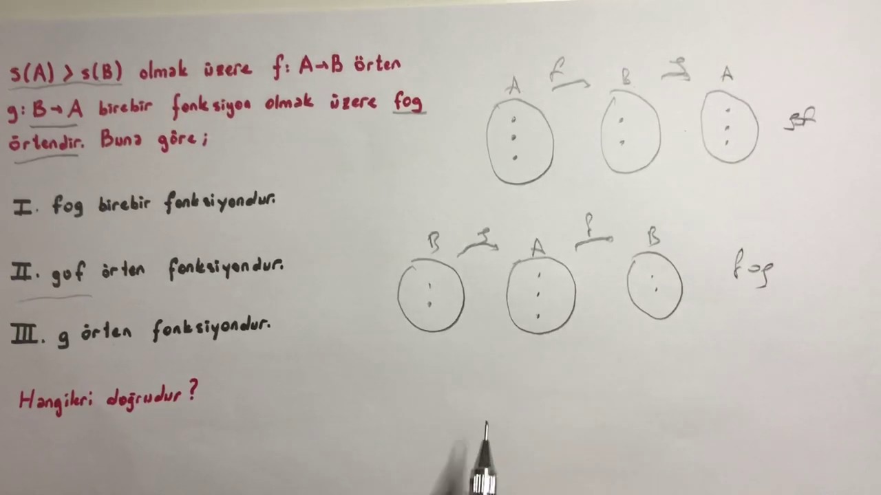 BİLEŞKE FONKSİYONLARDA BİREBİR VE ÖRTENLİK