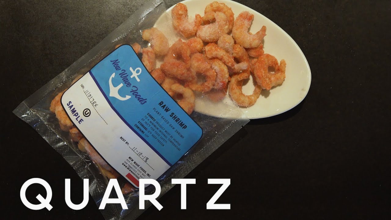 Shrimp made from algae that looks and tastes like the real thing