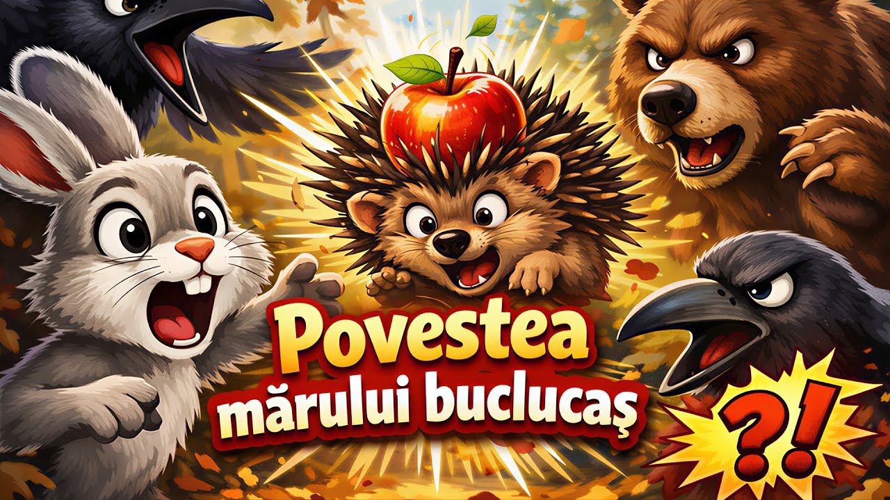 Povestea Mărului Buclucaș 🍎 Poveste Educativă cu Morală despre Prietenie pentru Copii în Română