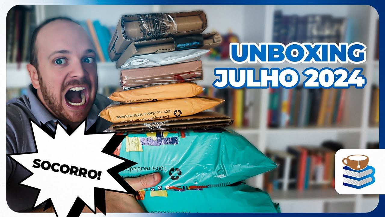 O MAIOR UNBOXING DE LIVROS DO CANAL - JULHO 2024