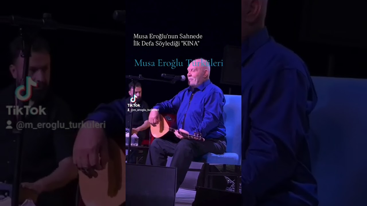 Musa Eroğlu&rsquo;nun sahnede okuduğu yeni t&uuml;rk&uuml;s&uuml;... KINA