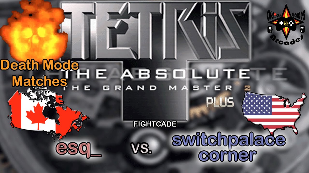 Tetris TATGM 2 PLUS (2000): High-level players, esq_ (CA) vs. switchpalacecorner (US). Fightcade