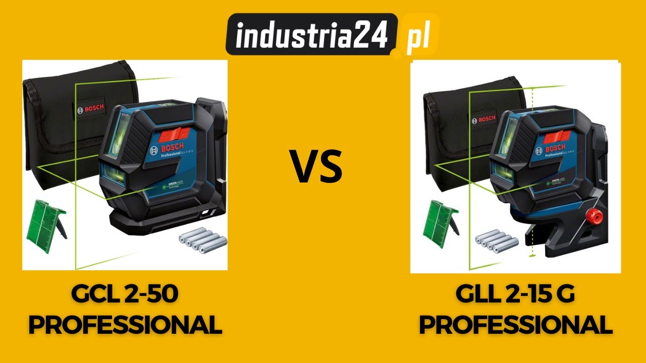 Bosh GLL 2-15 G i GCL 2-50 G Professional Które wybrać?