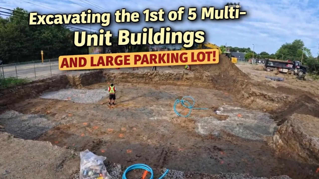 Massive Excavation Project! First of 5 Multi-Unit Buildings + Full Service Connections!