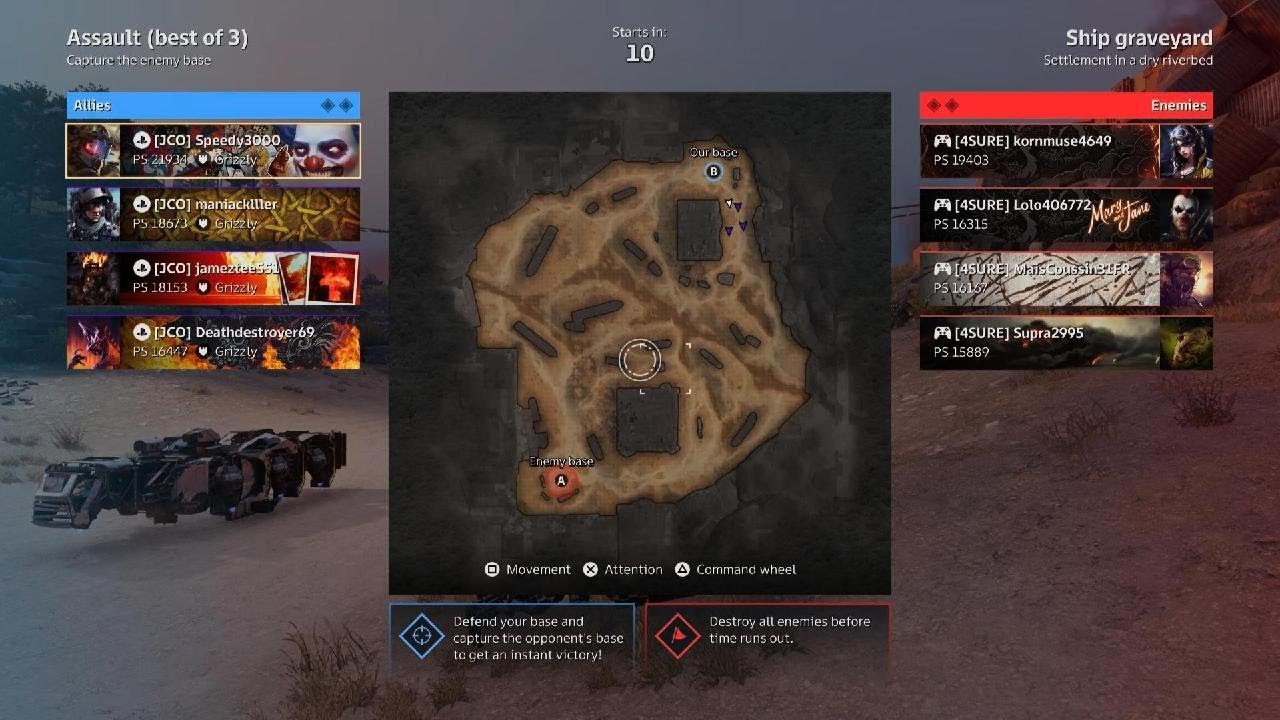 Crossout Clan War - JCO vs 4SURE