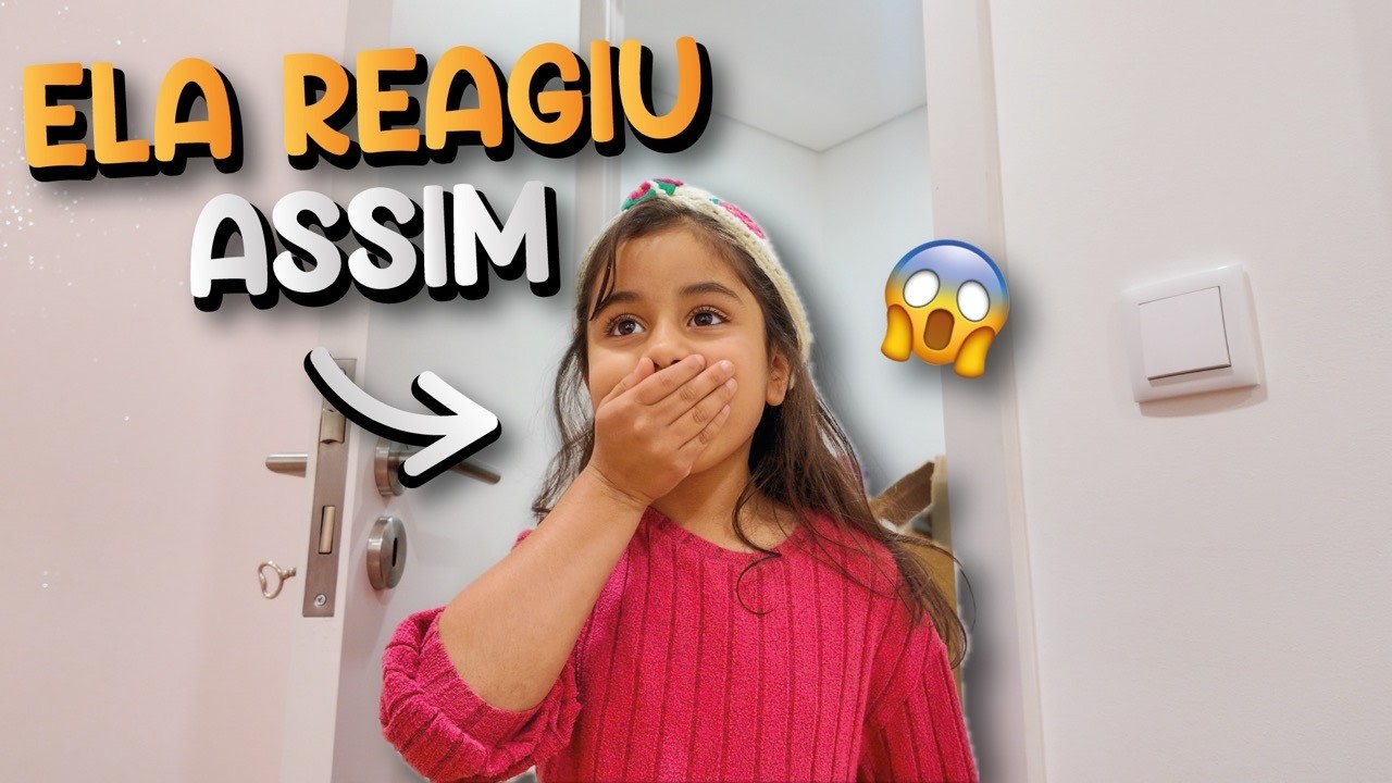 REAÇÃO DA MIA AO VER SEU QUARTO NOVO! 😭😍