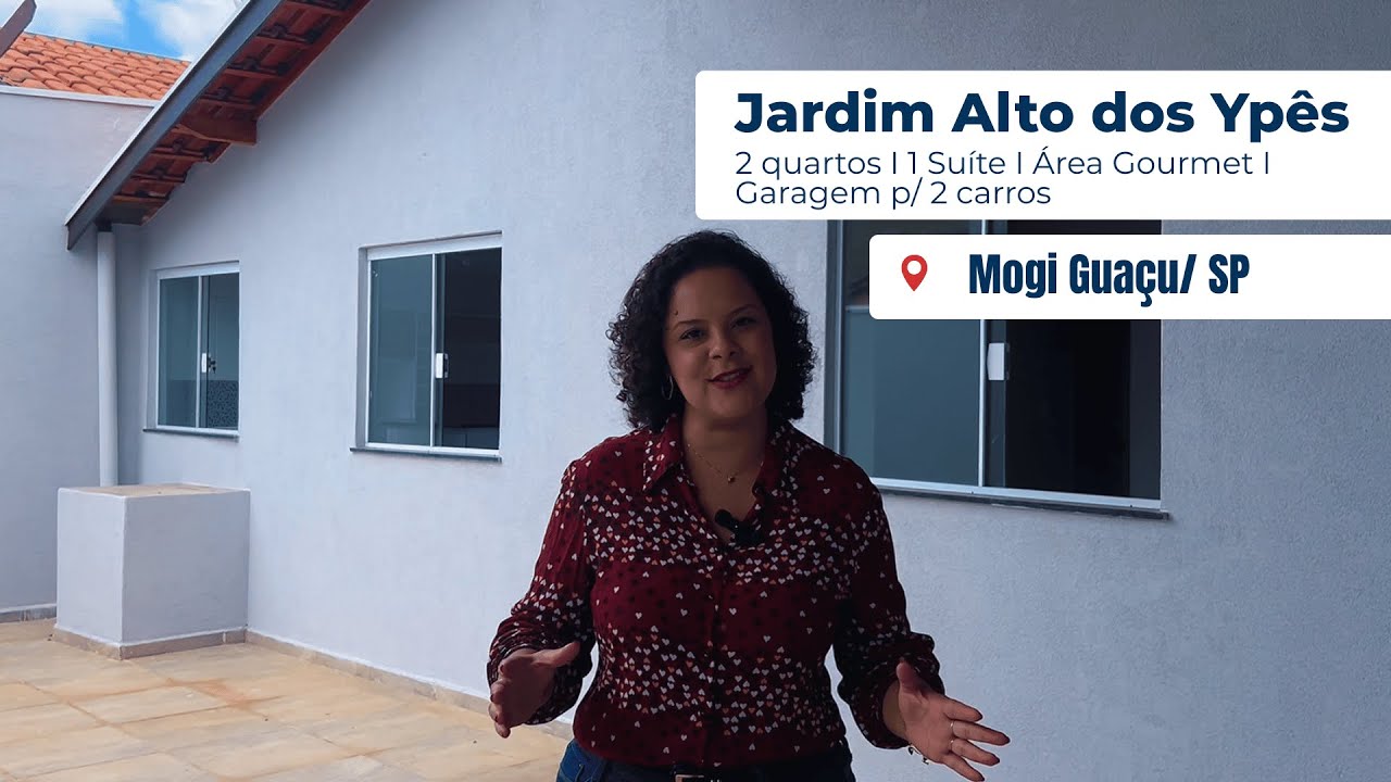 Casa pronta para morar no Jardim Alto dos Ypês | 2 quartos + gourmet | MCMV Mogi Guaçu
