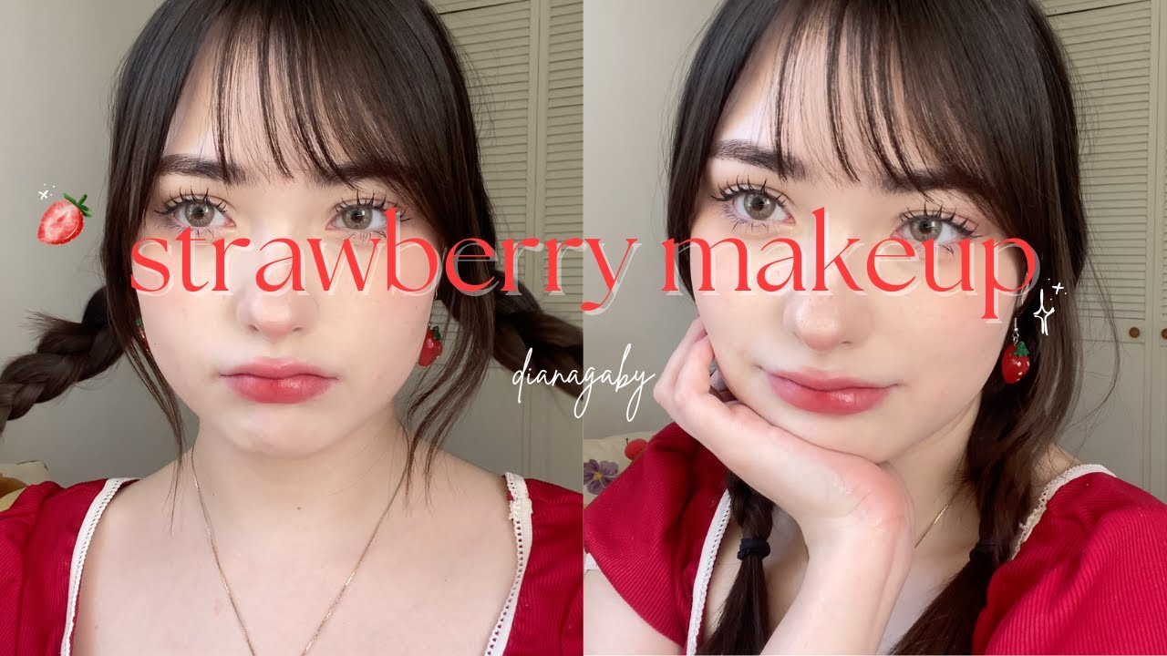 ⋆𐙚₊˚⊹ strawberry makeup 🍓 ₊˚⊹♡ - tutorial