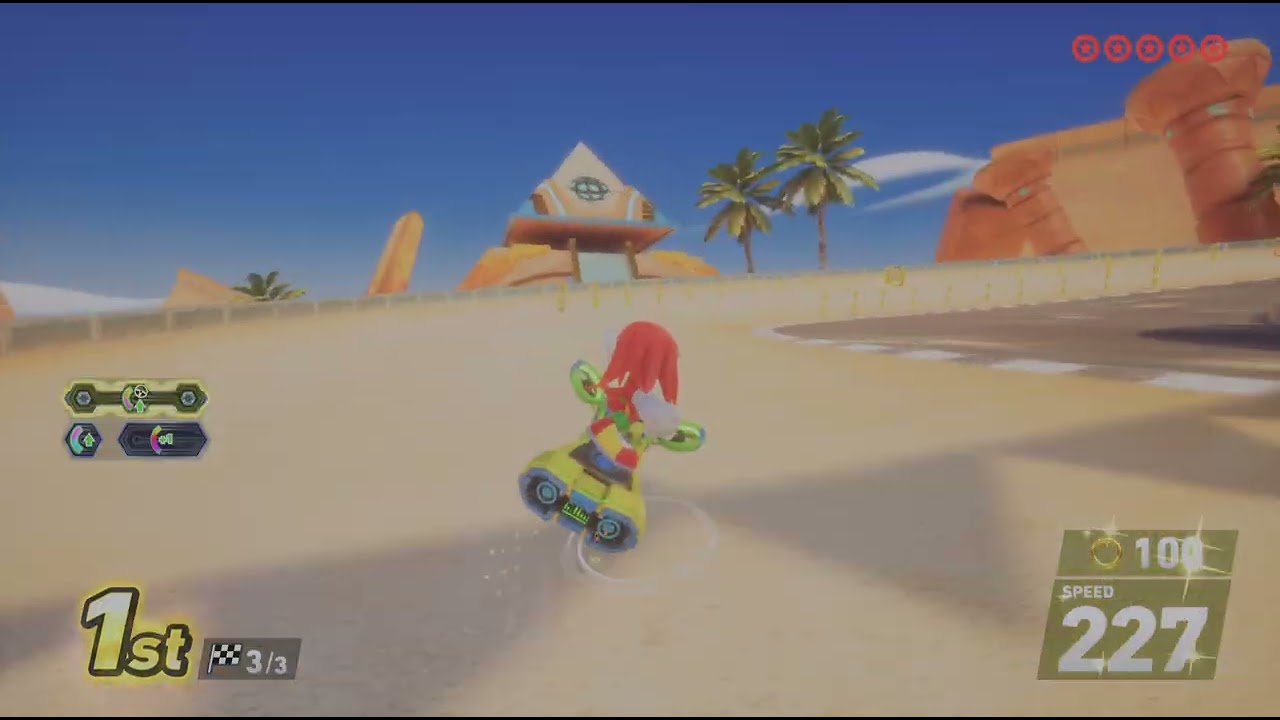 Knuckles Vs Rouge Sonic Racing: CrossWorlds Gamplay