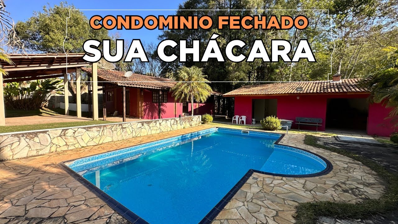 LINDA CHÁCARA EM CONDOMÍNIO FECHADO EM IBIUNA SP 