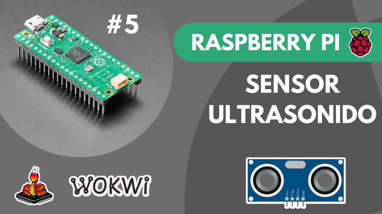 SENSOR ULTRASONIDO HC--SR04 I RASPBERRY PI PICO - MICROPYTHON I CODIGO COMPLETO I WOKWI #5