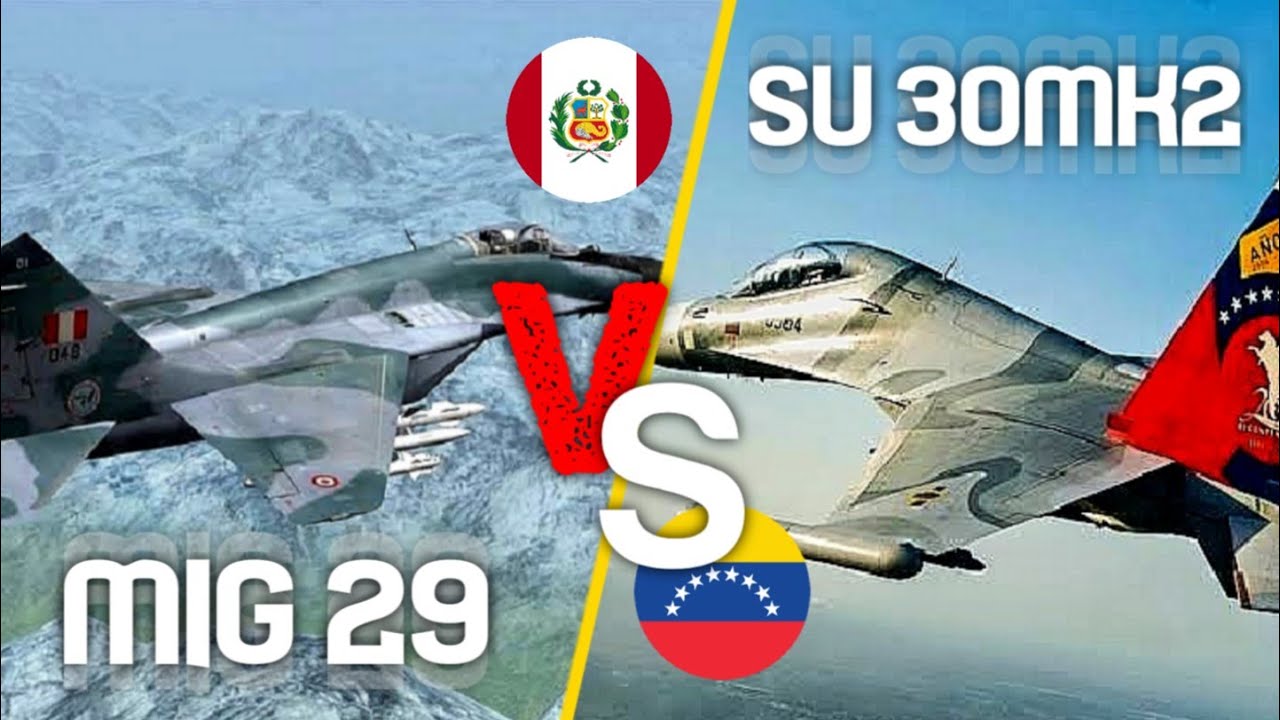 Mig29 Perú VS SU30 MK2 Venezuela ¿Quién Ganaría esta Batalla?