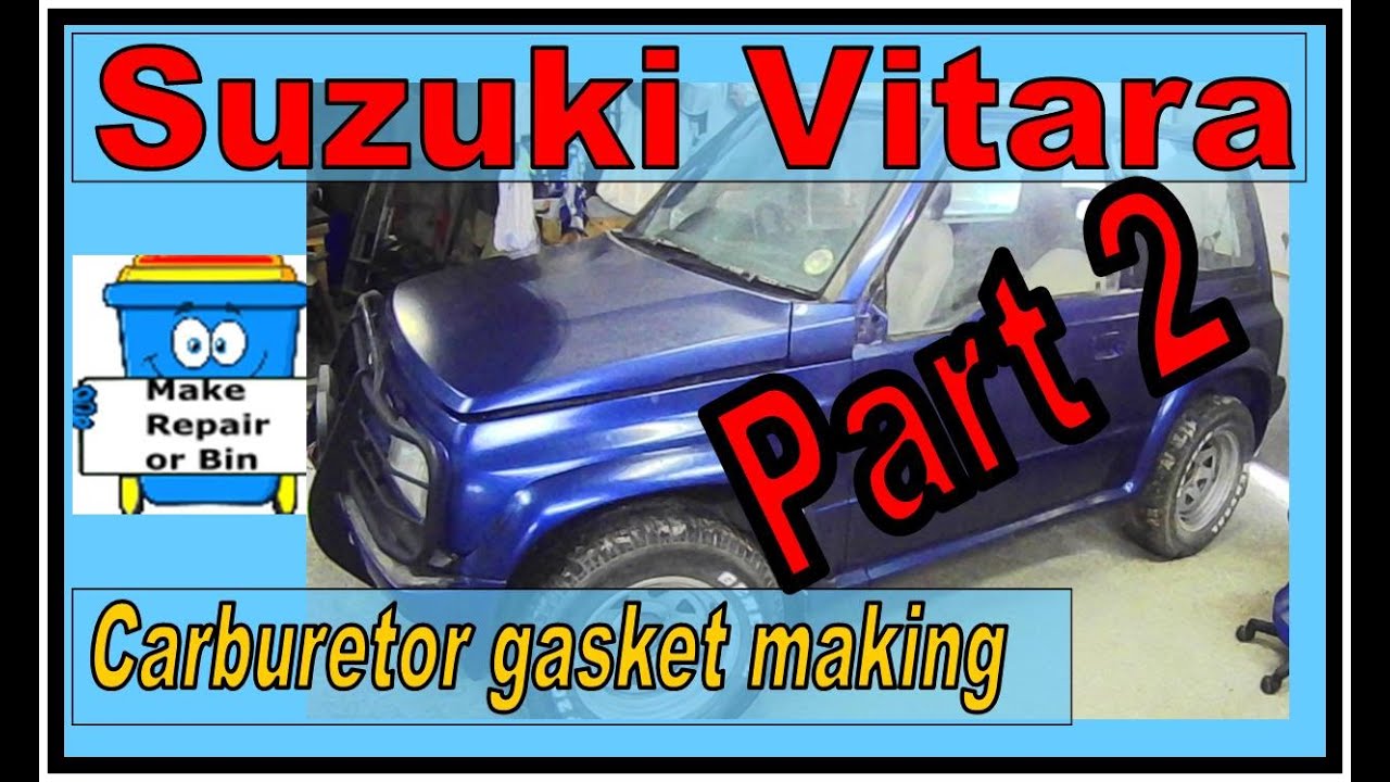 How to make a gasket and Carb teardown and rebuild part 2