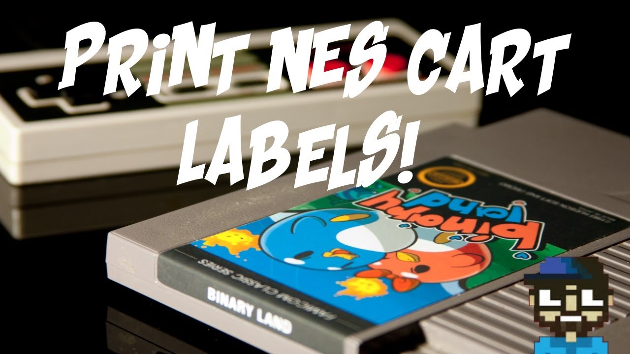 HOW TO MAKE NES LABELS - REPRODUCTION OR PI CARTS