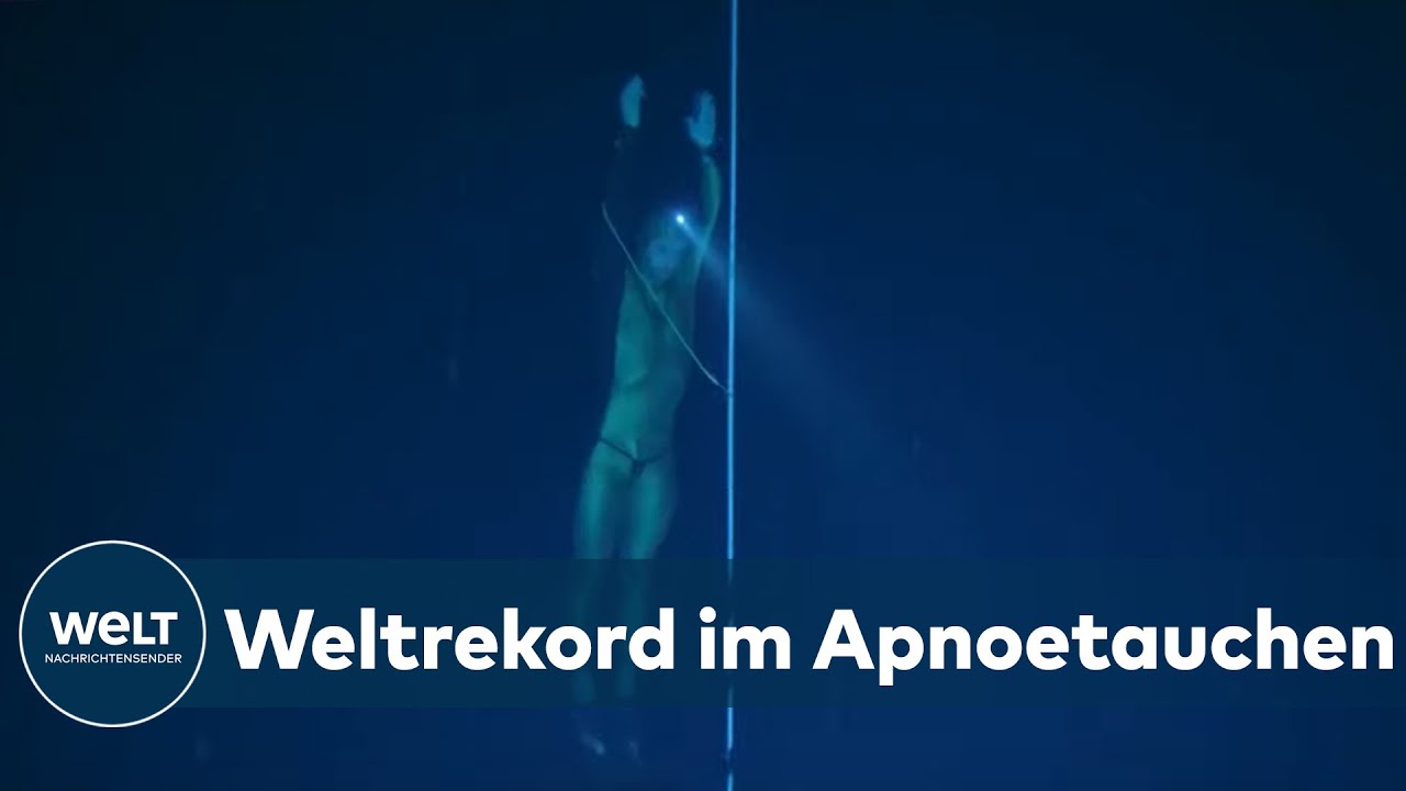 131 METER OHNE SAUERSTOFF: Russischer Apnoe-Taucher Alexei Moltschanow stellt neuen Weltrekord auf