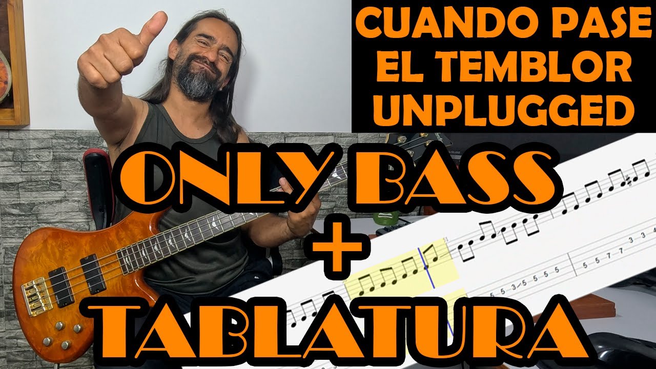 Cuando pase el temblor MTV Unplugged – Soda Stereo – Track bass (Only Bass) + Tablatura