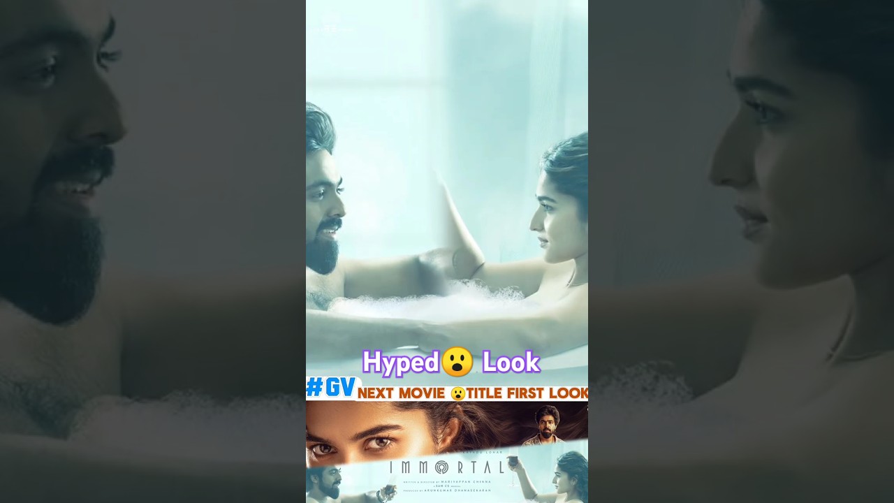 GV Prakash💥 Next Movie Title& First 😮 Look|Just REview#gvprakash#immortal#firstlook#shorts#ytshorts
