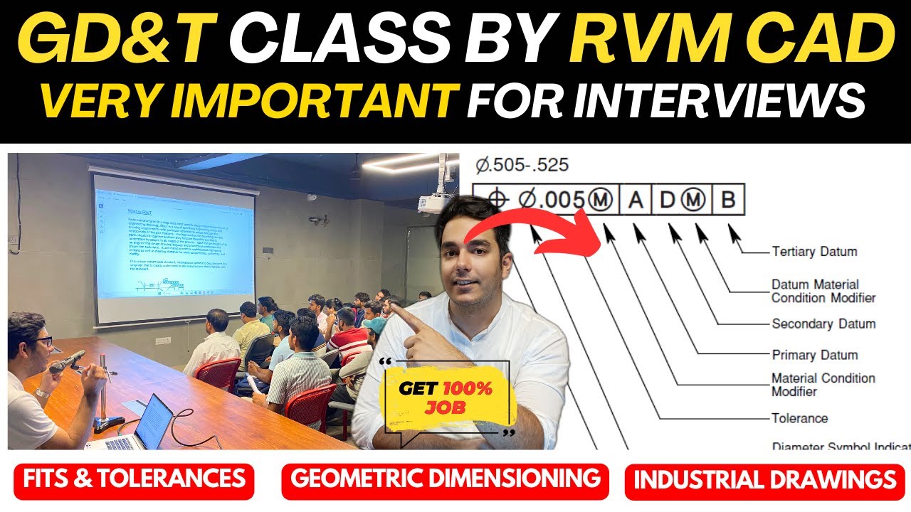 GD&T Class by RVM CAD | Most Important Tool for Mechanical Engineers to get a Job!