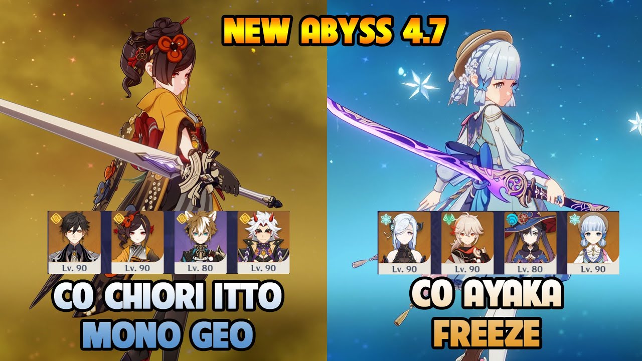 C0 CHIORI ITTO MONO GEO - C0 AYAKA FREEZE | NEW SPIRAL ABYSS 4.7
