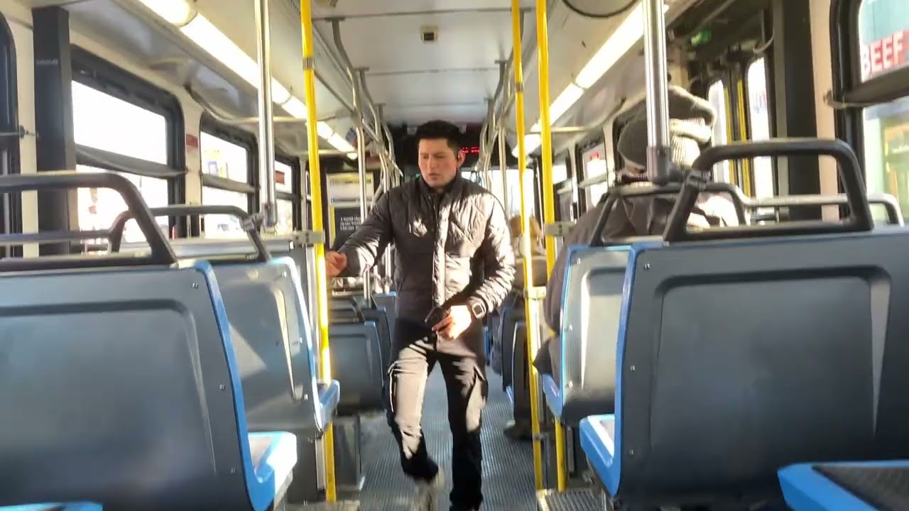 CTA On Board Riding 2006 New Flyer D40LF Bus 1194 on Route 65 Grand from Nordica to State St
