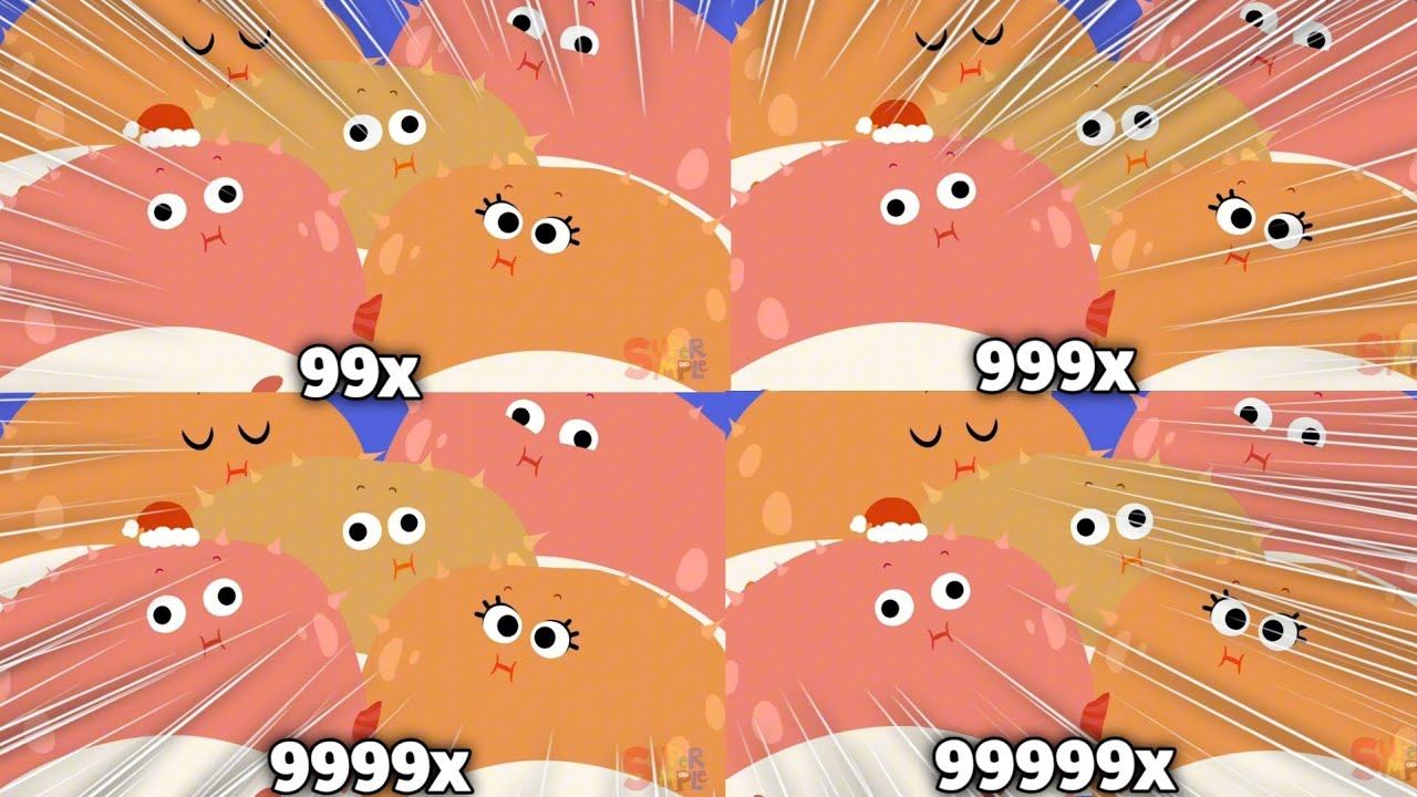 Super Simple Songs 12 Days of Christmas Intro Limit Break at 999999x Speed