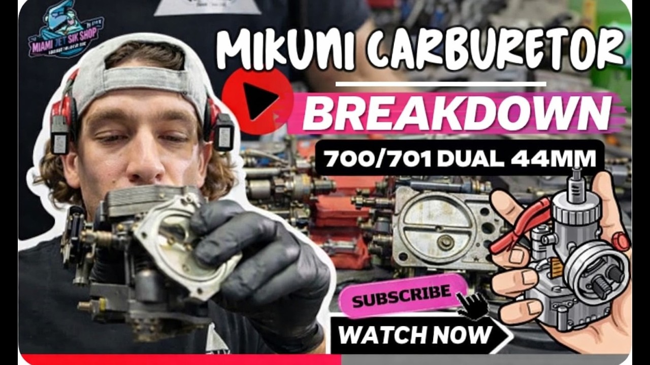 How to remove Carburetors on your Yamaha 66V 1200R XLT GP                   By JUAN LEZCANO -Part 2