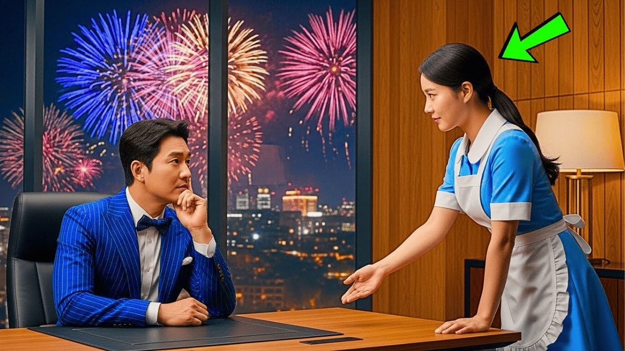 재벌은 또다시 크리스마스를 혼자 보낼 예정이었지만, 새로 온 청소부가 “우리 집에서 저녁 드세요”라고 초대했다