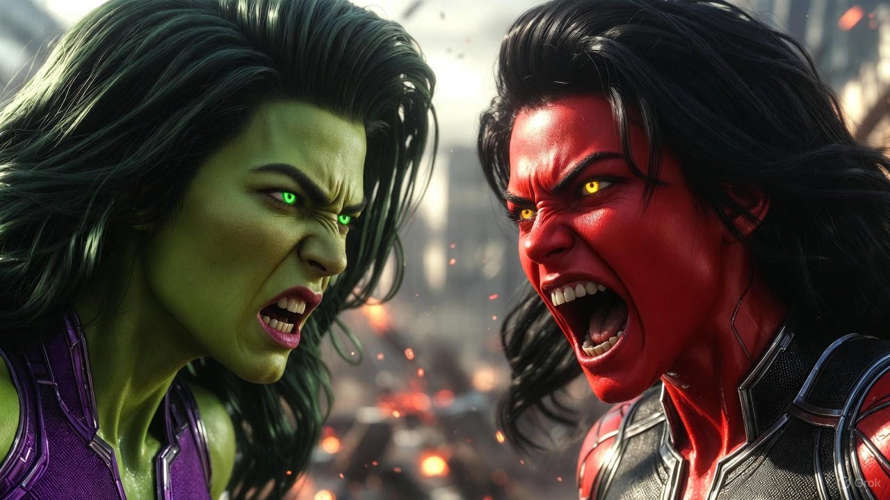 Unexpected Team-Up: Red She-Hulk & She-Hulk vs the Most Dangerous Enemy